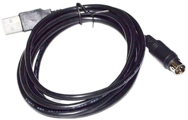 Alt view image 2 of 5 - USB to MINI DIN 6 PIN MD6 Male Program Upgrade Cable for Automobile,USB A MINI-DIN 6PIN Inspection DST010 KABLE(3.6m)