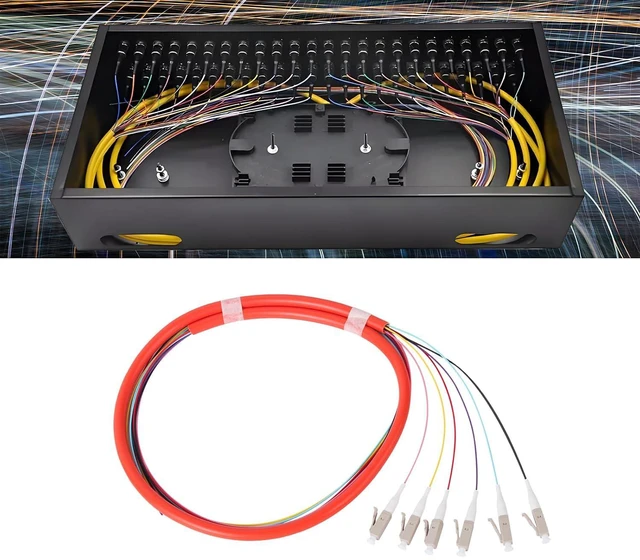 Alt view image 4 of 6 - 6 Strand LC/OM1 Fiber Optic Pigtail 1.2m LC-UPC Mulitmode Fiber Pigtail for Networks Communication System, 4 Packs