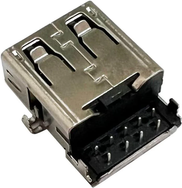 Alt view image 3 of 4 - USB DC Jack Charging Port Connector 3.0 9PIN Replacement for DELL Latitude 7300 EDC30 DC23300DKB0 TCRB09U1I91