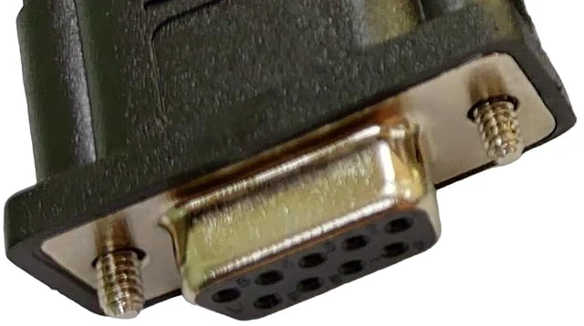 Alt view image 2 of 5 - com Best Industrial Serial DB9 D-Sub 9 Pin RS232 Serial Cable with Bare Wire - 28 AWG with Black PVC Jacket (Female, 25 Feet)