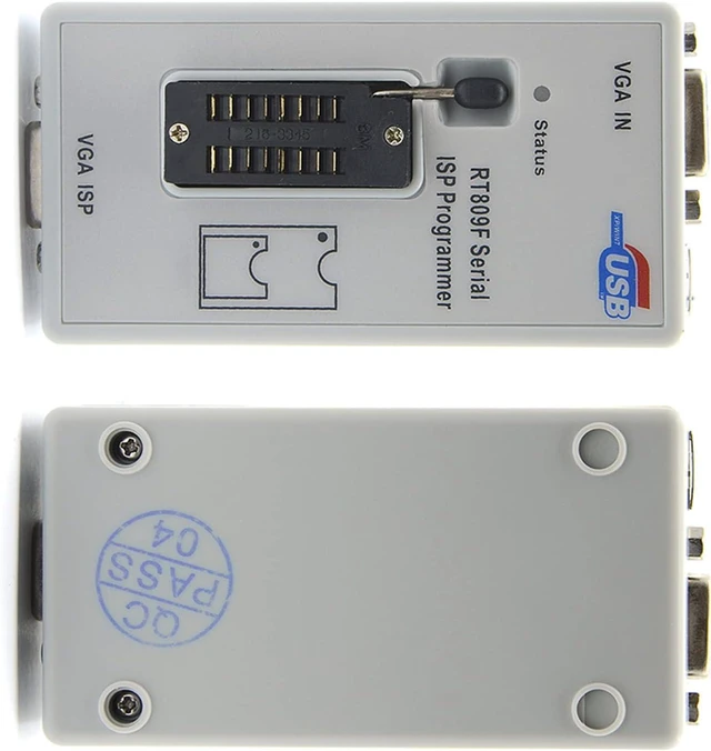 Alt view image 7 of 7 - ISP Programmer RT809F ISP Programmer LCD Usb Repair Tools with 1.8V Adapter Sop8 Test Clip Tssop8 Ssop8 EDID Cable ICSP Bios Adapters