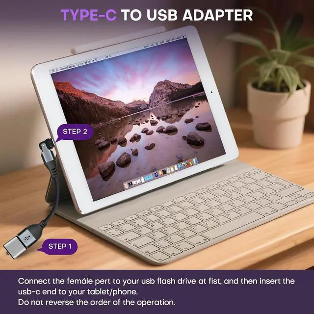 Alt view image 6 of 7 - Magnetic USB A to USB C Extension Cable 10cm, 9-Pin 540° Rotation Swivel Right Angle 90 Degree Connector, 240W PD Fast Charging, E-Marker Chip, Port Protection for Phone iPad Data Transfer, 2Pack