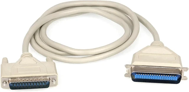 Main image of 1Pcs DB25 to CN36 Parallel Printer Data Cable Pure Copper Shield 25/36Pin Gold-plated Signal Line Male To CN36 Computer Connector(White,1.5 meters)