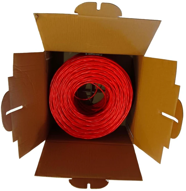 Alt view image 3 of 6 - 10colors-red 1000ft CAT6 Category Cable 550MHz | LAN network cable CAT6 Solid Bulk Ethernet Cable, 23AWG 4 Pairs CCA, Unshielded Twisted Pair (UTP) ,DSX-8000 Certified