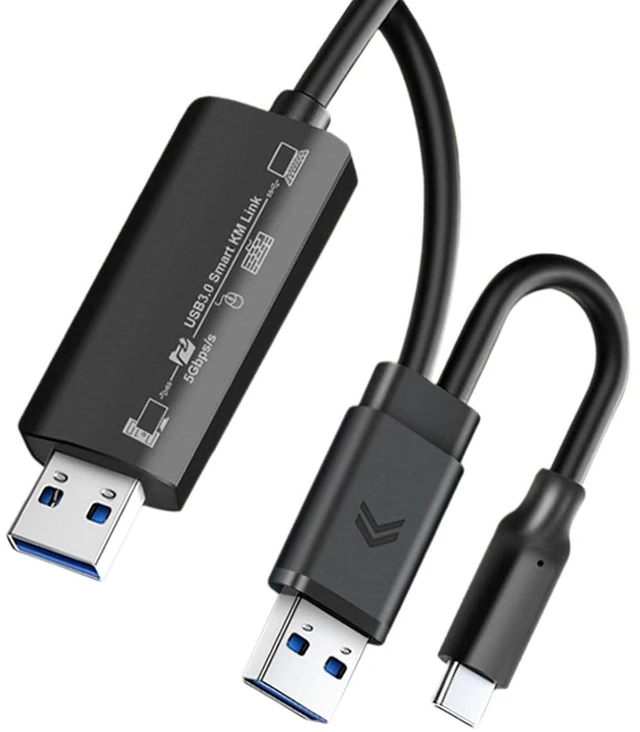 Alt view image 4 of 7 - Plugs Play USB Cable USB2.0 / USB3.0 Type C for Instantly Data Exchange Computer to Computer Not Need Driver Easy to Use Cable