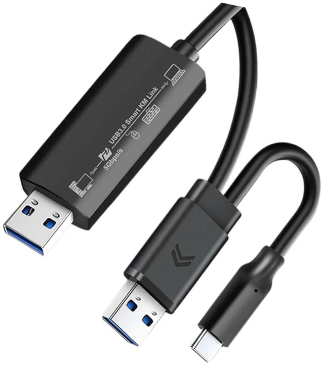 Alt view image 5 of 7 - Plugs Play USB Cable USB2.0 / USB3.0 Type C for Instantly Data Exchange Computer to Computer Not Need Driver Easy to Use Cable