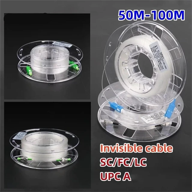 Alt view image 2 of 5 - Transparent Fiber Optic Patch Cord Reel G657A2 50-100m(Ask us-Customized)