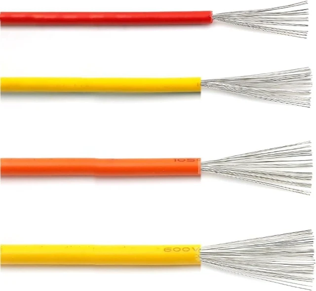 Main image of Electrical Wire,Trunking Solid UL1015 Copper Tinned Electrical Wire 8AWG 24AWG Flexible Stranded PVC Cable 6 Colors Available Connector Loom (Color : Red, Size : 1 Meter 16 AWG)(Green,1 Meter 8 AWG)