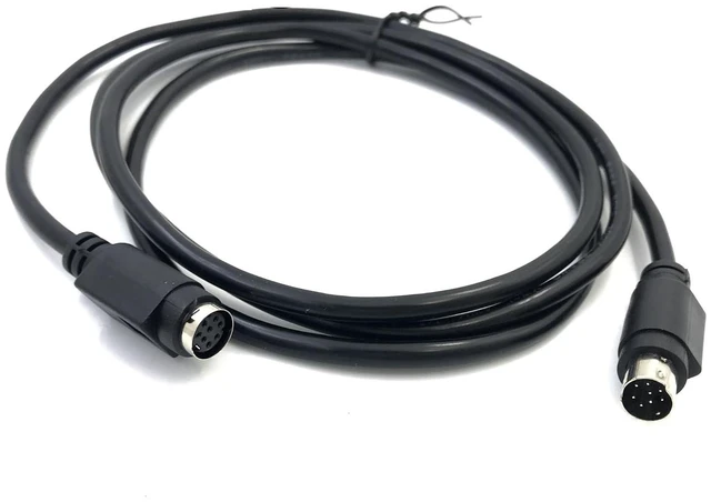 Alt view image 3 of 3 - MD8 Mini Din 8 Mini din 8 pin Male to Female 1.5M Cable Beige 3M 1m 2m Cable Socket conventer Application