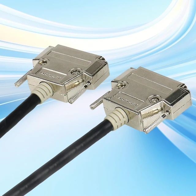 Alt view image 3 of 7 - DB25 Male Female Extension Cable 26AWG 25Pin Double Shielded Wire High Resistance PVC Black Various Length