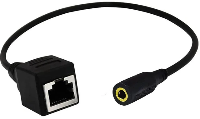 Alt view image 5 of 6 - 20CM Network Interface RJ45 Female to 3.5mm Jack Male Female Cable with Microphone for Singing Table KTV Touch Screen Products(Male and Female)