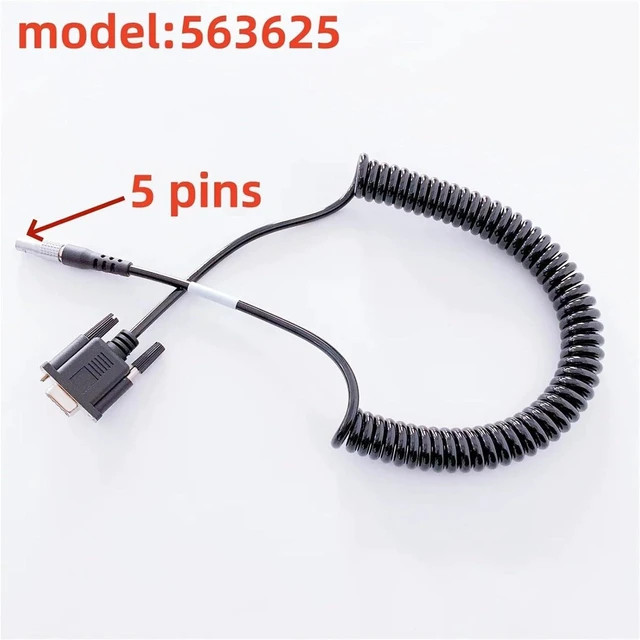 Alt view image 2 of 6 - GEV102 Spring Cable GEV102 563625 Data Cable for Total Station or Digital Theodolite, Coiled Type