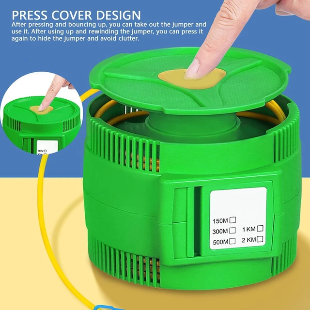 Alt view image 3 of 7 - Acogedor OTDR Launch Cable Box, Portable OTDR Optical Fiber Launch Cable, for SCUPC, LCAPC, SC, TC, ST, LC, E2000 Connector (1000M)