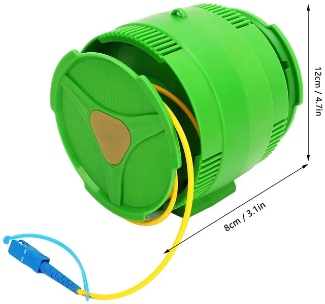 Alt view image 2 of 7 - Acogedor OTDR Launch Cable Box, Portable OTDR Optical Fiber Launch Cable, for SCUPC, LCAPC, SC, TC, ST, LC, E2000 Connector (1000M)