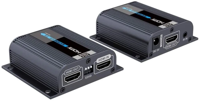 Alt view image 2 of 4 - PremiumCord HDMI Extender to 50m Distance via Cat6/6a/7 Patch Cable, EDID Settings, Local HDMI Output, Full HD 1080p Video Resolution