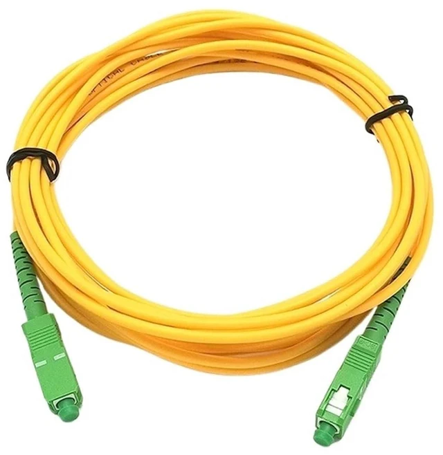 Alt view image 3 of 6 - Fiber Patch Cord SC/APC-SC/APC Single Mode 3.0mm FTTH Fiber Optic Cable for Jumper Cable 2M 3M 5M 15M Optical Fiber(Yellow 15M)