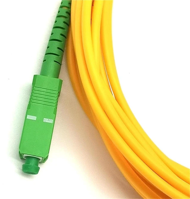 Alt view image 5 of 6 - Fiber Patch Cord SC/APC-SC/APC Single Mode 3.0mm FTTH Fiber Optic Cable for Jumper Cable 2M 3M 5M 15M Optical Fiber(Yellow 15M)