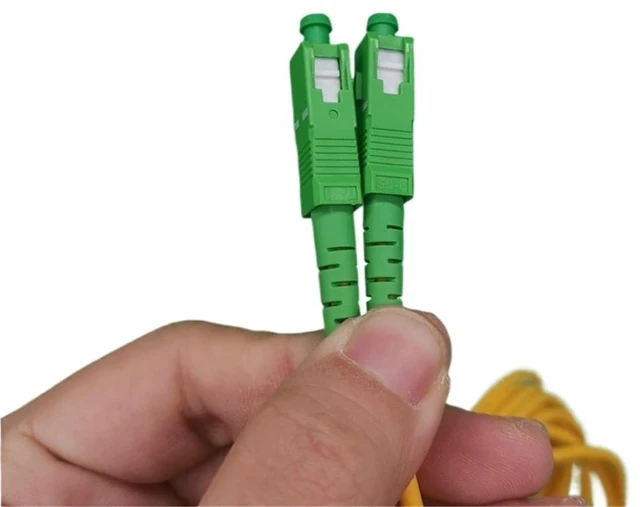 Alt view image 4 of 6 - Fiber Patch Cord SC/APC-SC/APC Single Mode 3.0mm FTTH Fiber Optic Cable for Jumper Cable 2M 3M 5M 15M Optical Fiber(Yellow 15M)