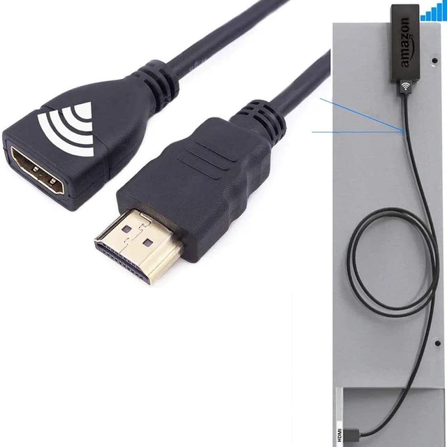 Main image of HDMI Extender Replacement for Roku/TV Stick 4K Max/Lite, Google Chromecast, Switch, Xbox One, PS4, PS3, HDMI Male to Female Cable 5 ft