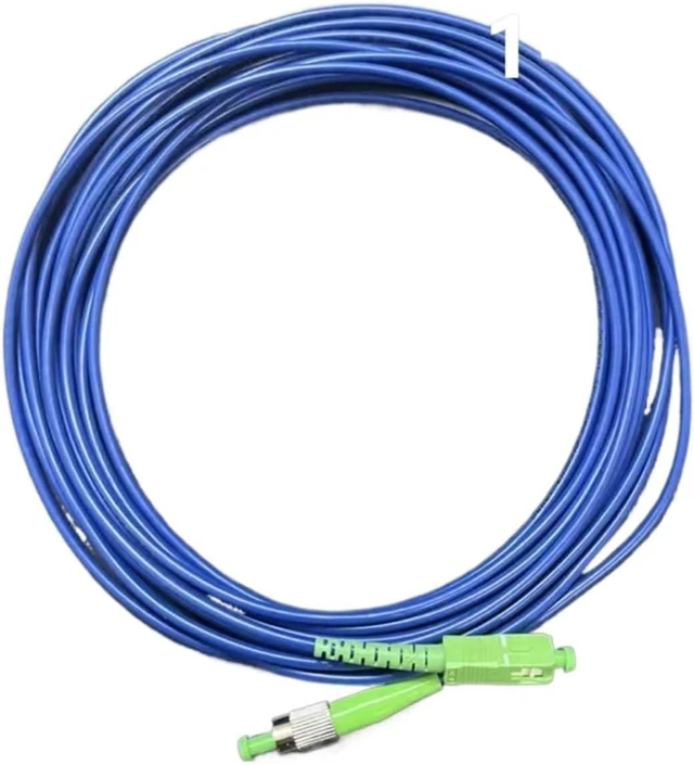 Alt view image 2 of 6 - 1-300M SC/A-LC/A Armored Patchcord FC/A LC SC Waterproof SM Single Core Blue Indoor Outdoor Fiber Optic Jumper 1C(25m 2pcs,SCA-LCA)