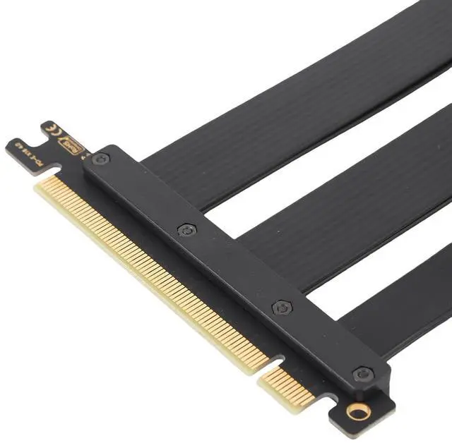 Alt view image 4 of 7 - PCI E 4.0 X16 High Speed Flexible Extender Card, PCI Express 4.0 X16 GPU Riser Cable with Cable Protector for RTX 4090 Ti 8900 XT Gaming AI Applications (30cm)