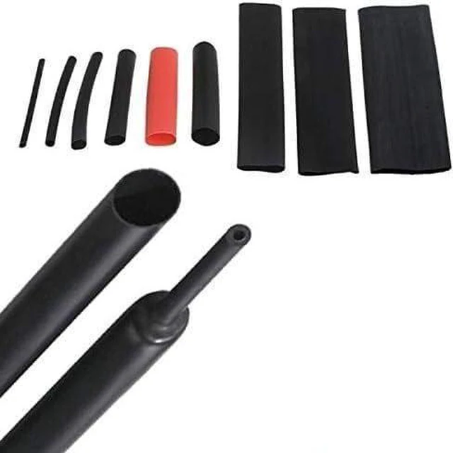 Alt view image 6 of 7 - Cable Tidy Sleeve,Cable Management,2:1 Shrinkage Ratio Black 0.6mm to 180mm Heat Shrink Tube Heatshrink Tubing Wire Sleeving Wrap Kits(9mm 10Meters)
