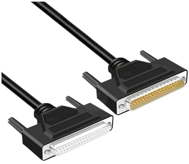 Alt view image 2 of 3 - 0.5M DB37 DB25 DB15 Male to Female Cable Double-Shielded with Foil Metal Braid D-SUB 37/25/15 PIN RS232 Serial Cable(DB15 M-F)