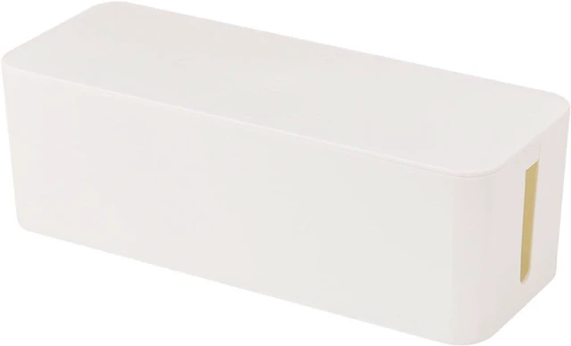 Main image of Cable Box Tidy,Cable Organiser Box,Cable Tidy Box 3 Sizes Plastic Wire Storage Box Power Line Storage Cases Junction Box Cable Tidy Storage Box Household Necessities Extension Lead Cable Tidy Box(4)(8