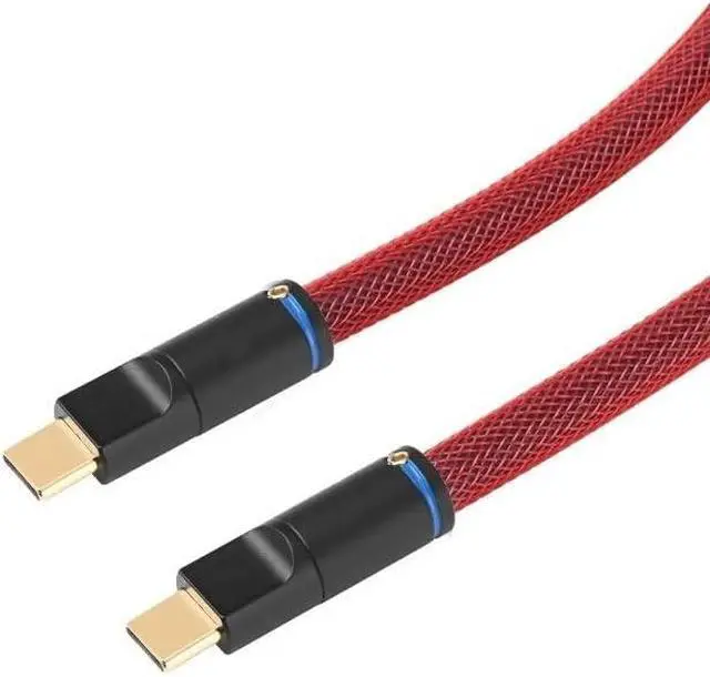 Alt view image 2 of 5 - 6N Pure Silver HiFi Digital Audio for Computer Sound Card USB Cable(Type C-B,0.75m)