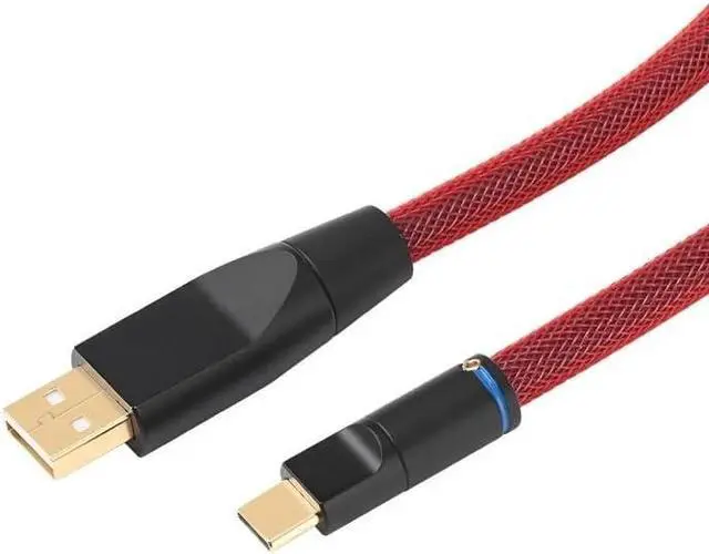 Alt view image 4 of 5 - 6N Pure Silver HiFi Digital Audio for Computer Sound Card USB Cable(Type C-B,0.75m)