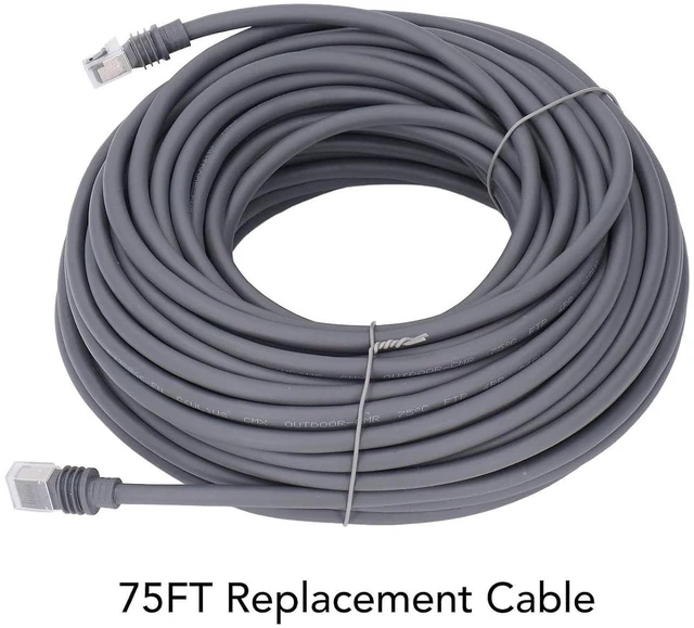 Alt view image 4 of 7 - Replacement Cables, Rectangular Satellite Replacement Cables, Extension Cords, 2000 Mbps Transmissing Speed, Rubber, Copper, for Extension Cord