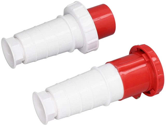 Alt view image 4 of 7 - 3 Phase 5 Core Waterproof Plug Socket Electric Industrial Aviation Connector 380V415V 63A 3PN Plus E IP67 for Industry