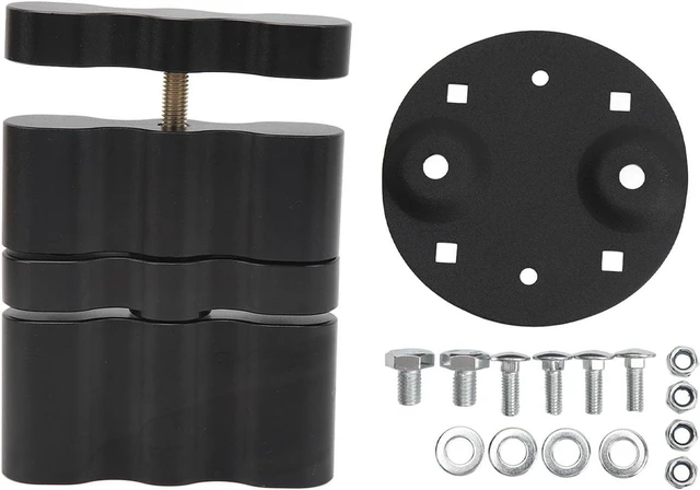 Main image of Pack Mount Extension Pack Black Anodized Aluminum Gas Can Mount Double Locking Mount for 1.75 Gallon Gas Tank