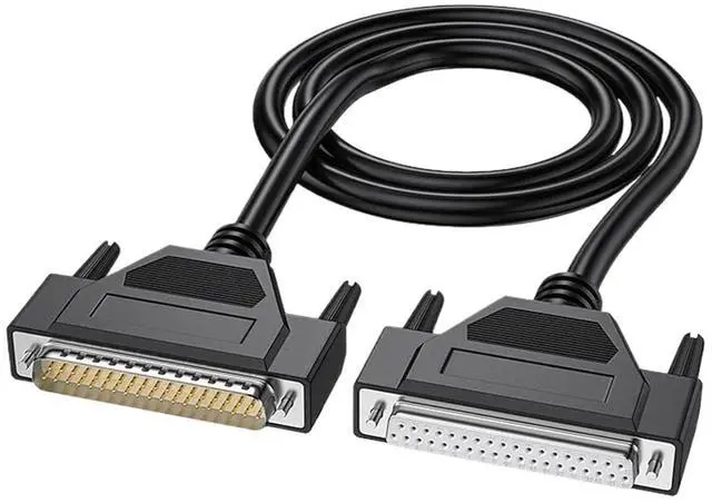 Alt view image 2 of 7 - Pure Copper DB37 Extension Cable Male to Male to Female 37-pin Cable Parallel Port Cable Serial Computer Printer Data Cable(5M,Female to Female)