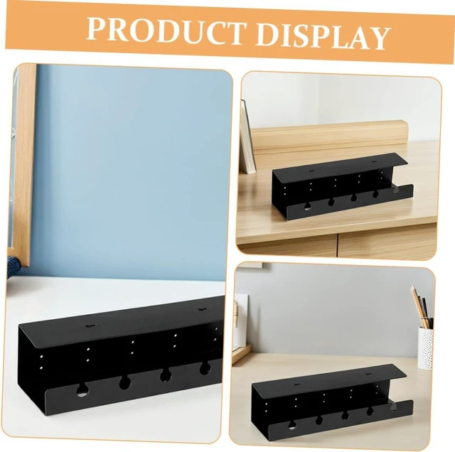Alt view image 3 of 7 - DOITOOL 2pcs Under Desk Cable Management Organizer Tray with Multiple Slots and Large Capacity for Office