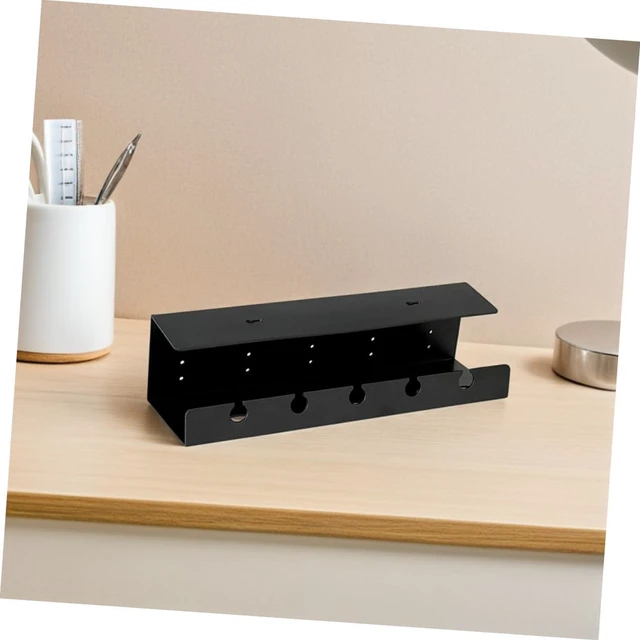 Alt view image 4 of 7 - DOITOOL 2pcs Under Desk Cable Management Organizer Tray with Multiple Slots and Large Capacity for Office