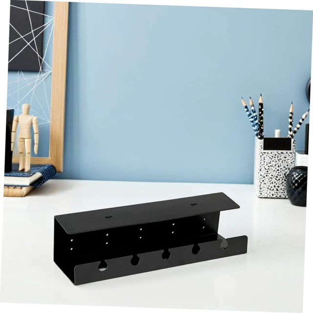 Alt view image 5 of 7 - DOITOOL 2pcs Under Desk Cable Management Organizer Tray with Multiple Slots and Large Capacity for Office