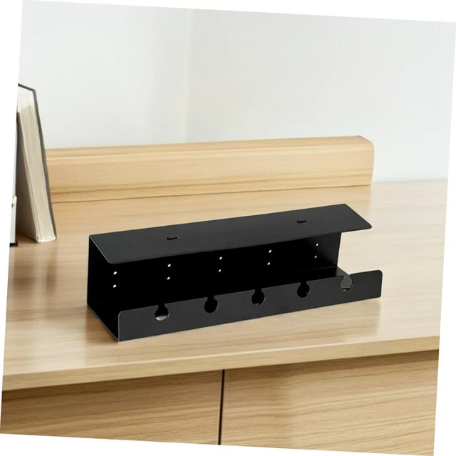 Alt view image 6 of 7 - DOITOOL 2pcs Under Desk Cable Management Organizer Tray with Multiple Slots and Large Capacity for Office