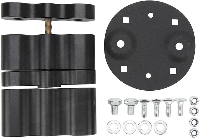 Alt view image 6 of 7 - Pack Mount Extension Pack Black Anodized Aluminum Gas Can Mount Double Locking Mount for 1.75 Gallon Gas Tank