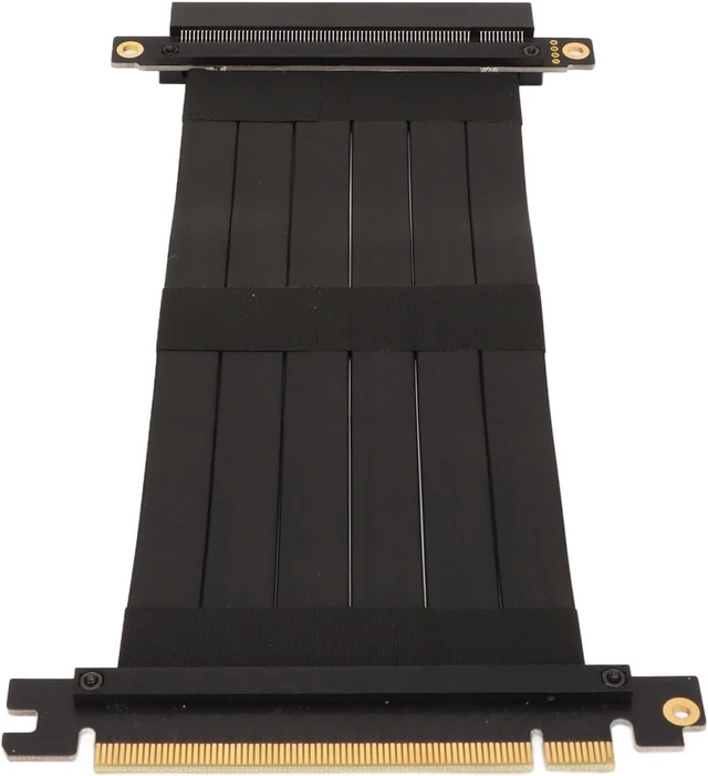 Alt view image 2 of 7 - PCIE 3.0 X16 Extension Cable, High Speed Flexible Riser Card Cable, 30AWG High Shielding, GPU Expansion Port, 20cm Length, Supports GTX1080 RTX2060 and More