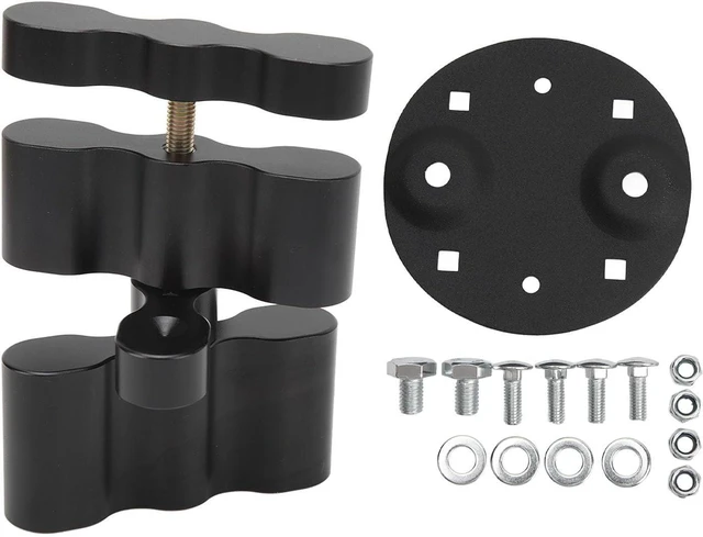 Alt view image 5 of 7 - Pack Mount Extension Pack Black Anodized Aluminum Gas Can Mount Double Locking Mount for 1.75 Gallon Gas Tank