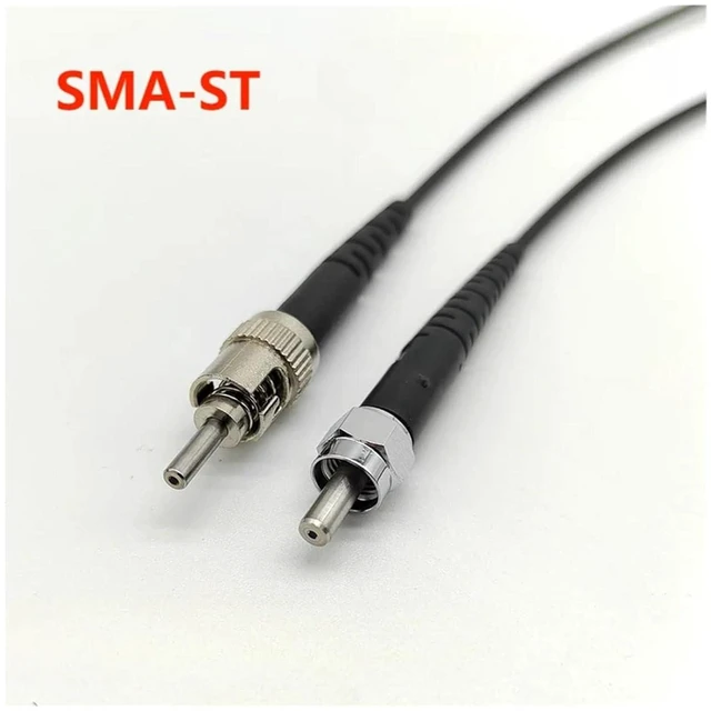 Alt view image 2 of 3 - SMA905 Plastic Optical Fiber POF Jumper 1mm 980/1000um Metal Connector SMA-ST SMA-FC 1M/2M(SMA-FC 2 Metres)