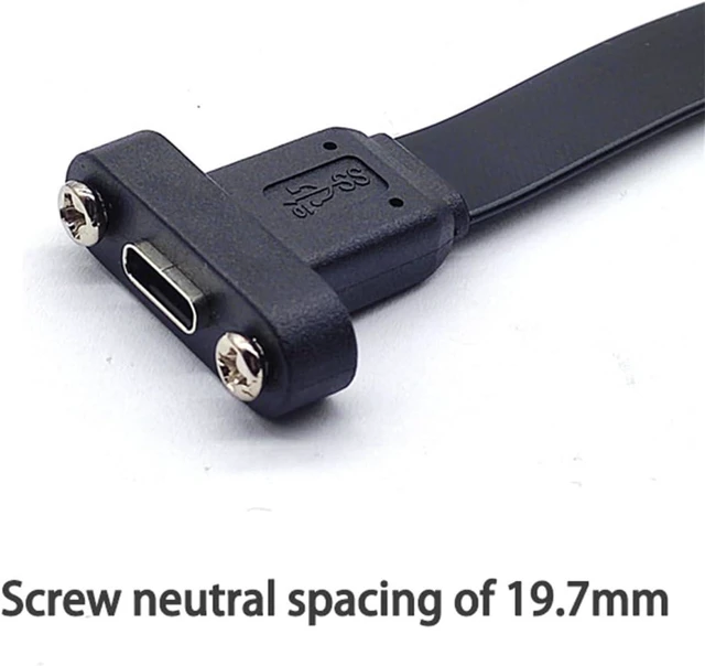 Alt view image 7 of 7 - USB3.2 Front Panel Header Type E To USB C Female Extension Cable High Speed Data Transmission And Power Supply