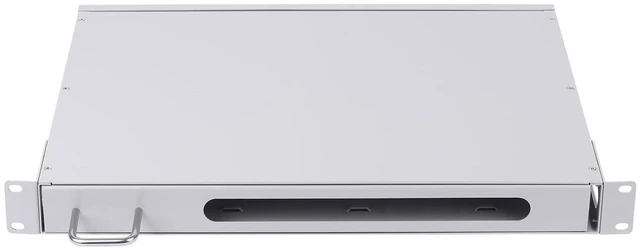 Alt view image 3 of 7 - LC-OM3 24 Duplex 48 Port Rack Mount Enclosure Box with Splice Tray (Rotating Type, with Fiber Pigtails and Couplers) Fits for 19" Rack Cabinet