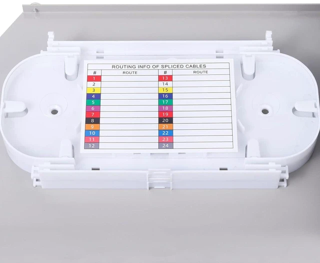 Alt view image 7 of 7 - LC-OM3 24 Duplex 48 Port Rack Mount Enclosure Box with Splice Tray (Rotating Type, with Fiber Pigtails and Couplers) Fits for 19" Rack Cabinet