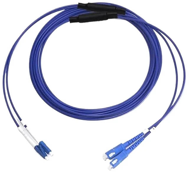 Main image of Armored Optical Fiber Cable,FTTH, SC,LC,FC,Single Mode,1 Core,2 Cores,Simplex,Duplex,Fiber Optic Material,60m,70m,80m,100m,120m(SC 2-core 70m)