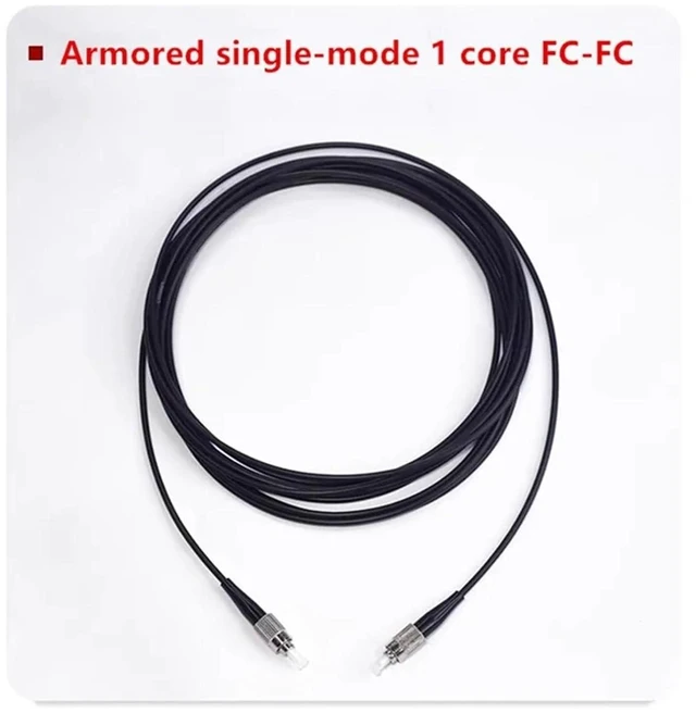 Alt view image 6 of 6 - Outdoor TPU Field Armored Fiber, Jumper, Single-Mode Single core,Soft, LC to SC-FC-ST,30M to 80M(SC-SC 50m)