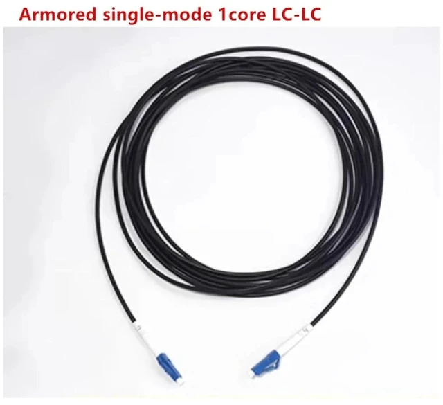 Alt view image 5 of 6 - Outdoor TPU Field Armored Fiber, Jumper, Single-Mode Single core,Soft, LC to SC-FC-ST,30M to 80M(SC-SC 50m)