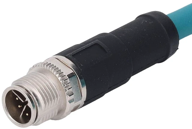 Alt view image 6 of 7 - M12 Ethernet Cable CAT6A Ethernet Cable 8 Pin X Coded RJ45 Industrial 10GBPS Data Transmission for Routers Computers Switches Industrial Cameras
