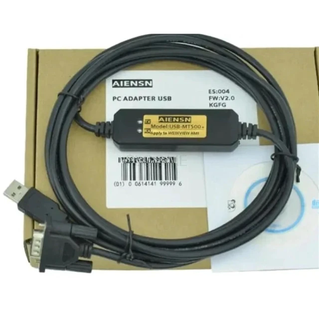 Main image of USB-MT500 Programming Cable for MT506/MT508/MT509/MT510 Touch Panel HMI Data Downloading with Adapter(FTDI Isolated)